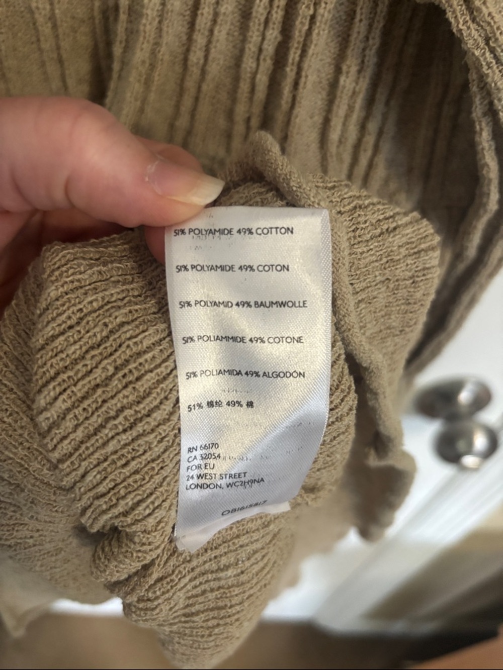 Free People Beach Ribbed Scoop-Neck sweater dress in Taupe - Picture 4 of 7